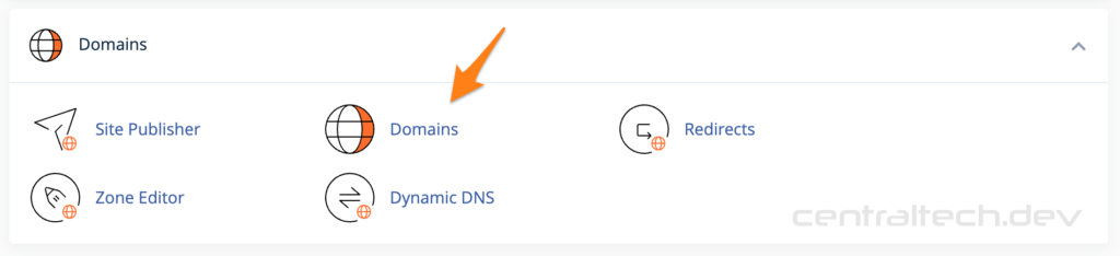 select domains